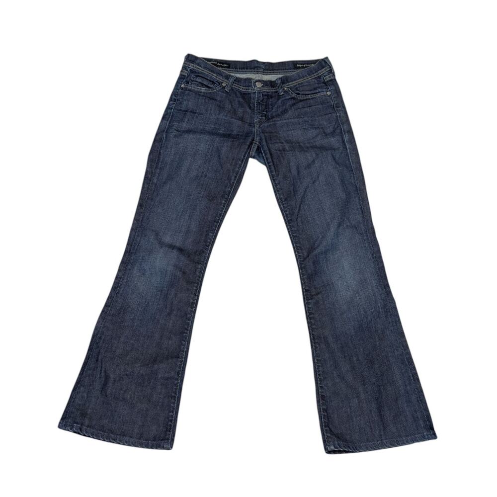 Citizens of Humanity Ingrid Low Waist Flare Jeans Dark Wash Blue Womens 28 Denim